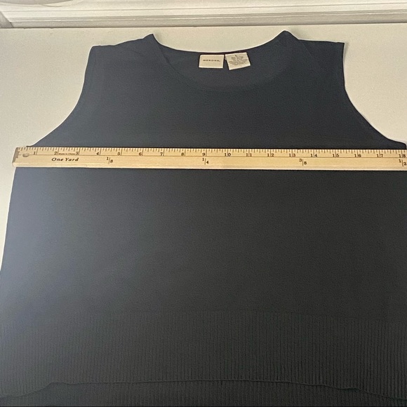 Merona Sleeveless Knit Tank Top Black Large - Picture 7 of 9